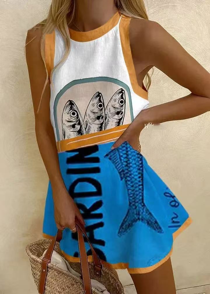 Elena | Vestito in tessuto organico estivo