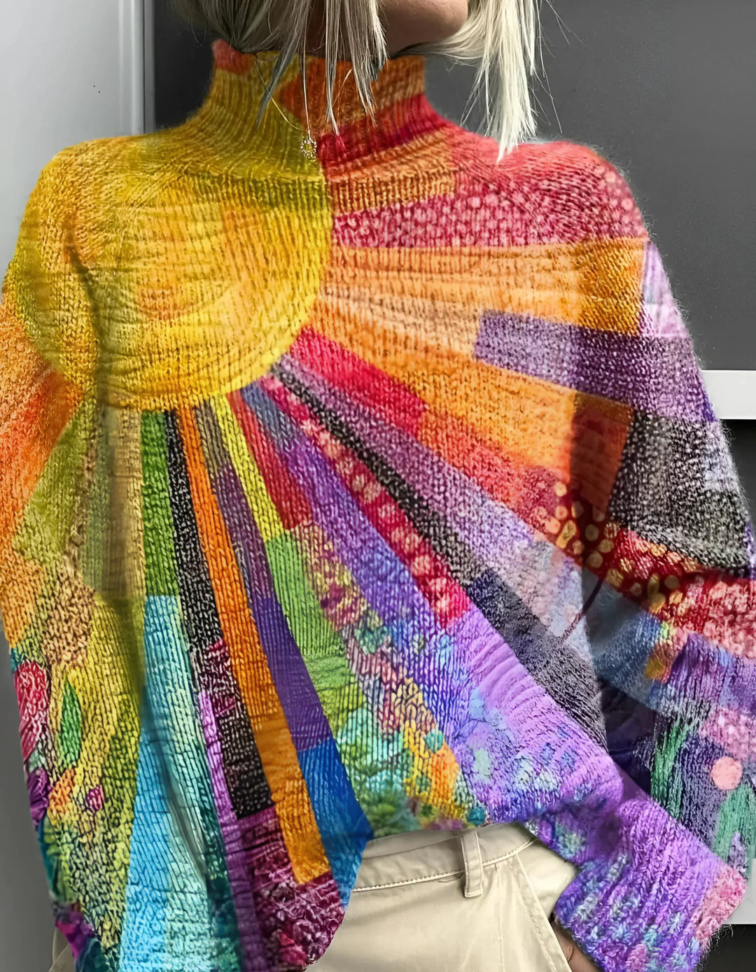 Ada | Pullover a collo alto Artigianale