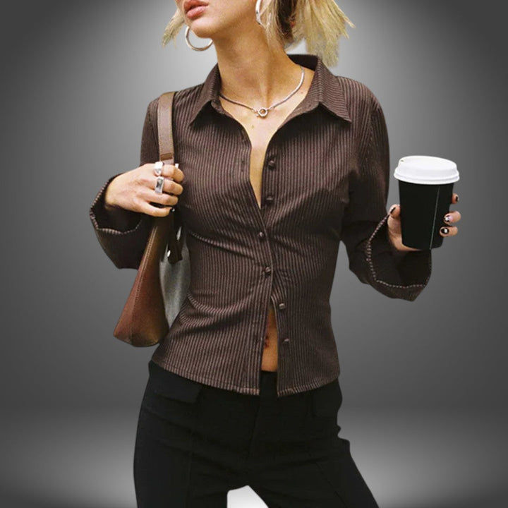 Eva | Blusa Elegante Artigianale a Costine