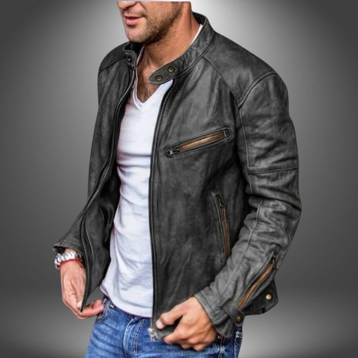 Dieter | Giacca in Pelle Artigianale da Uomo