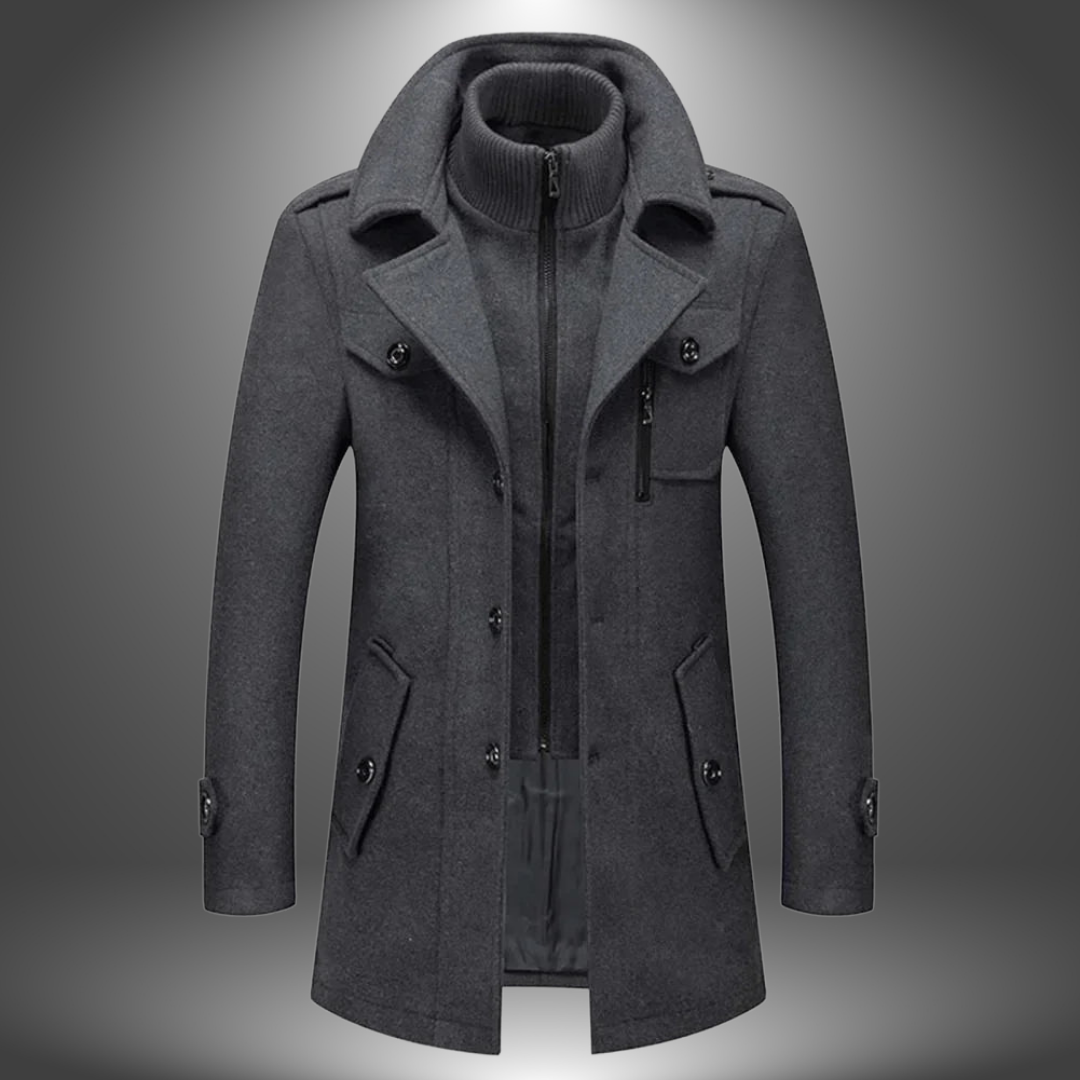Vidar | Cappotto Vintage in Lana Artigianale