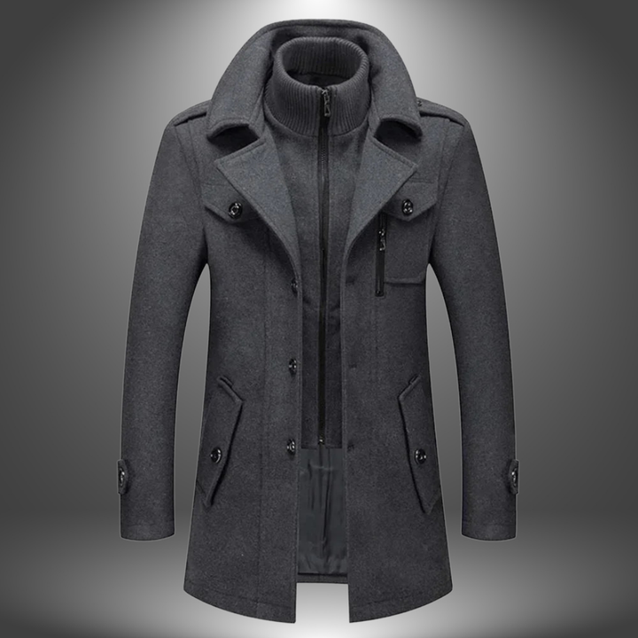 Vidar | Cappotto Vintage in Lana Artigianale