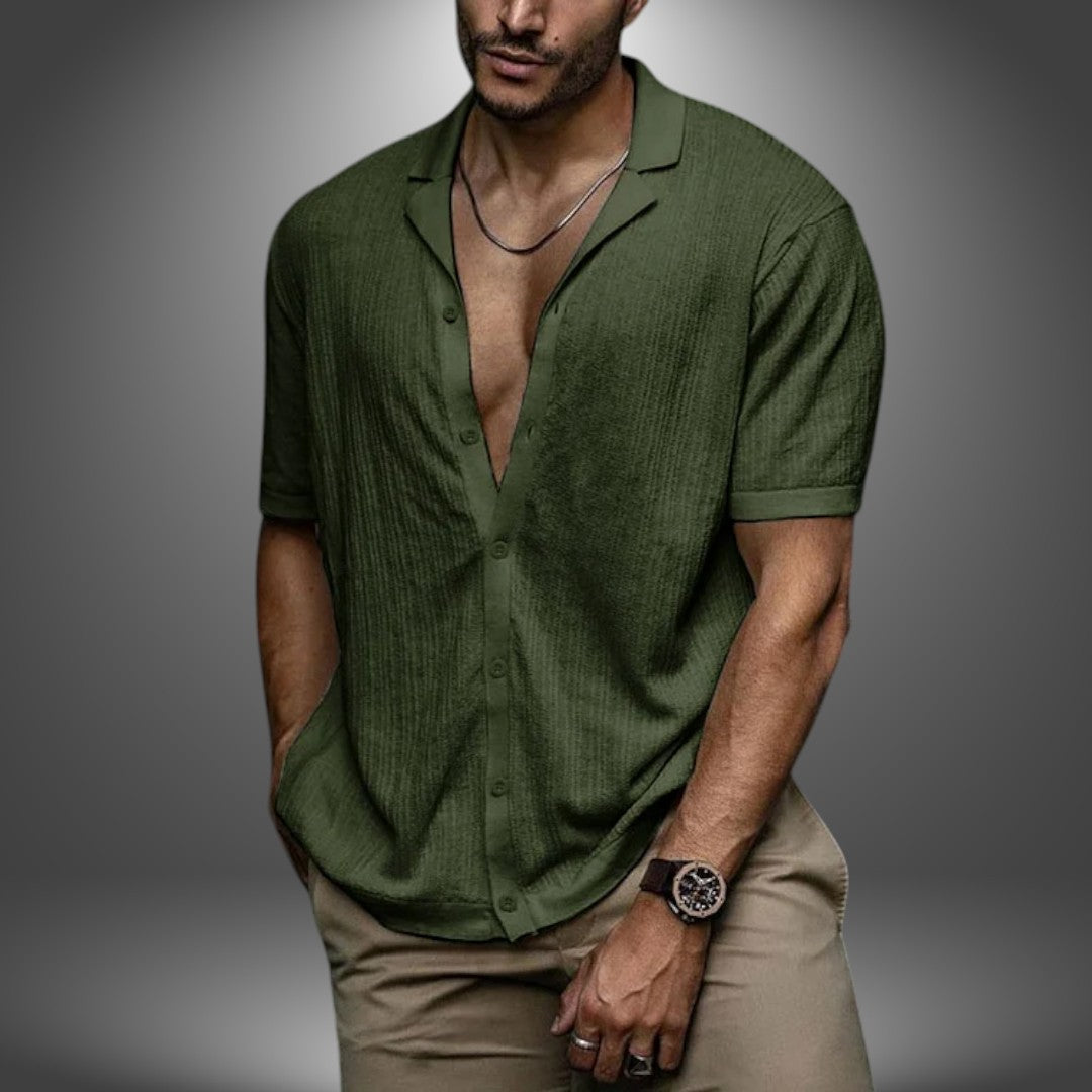 Lorenzo | Camicia Artigianale in Lino da Uomo