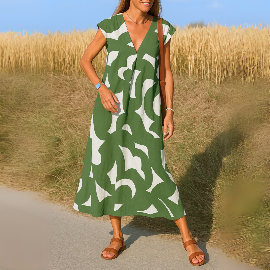 Valérie | Abito elegante con scollo a V