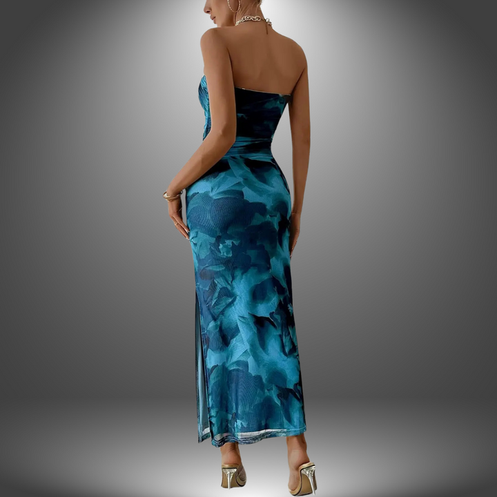 Clara | Abito Elegante Artigianale con Spacco