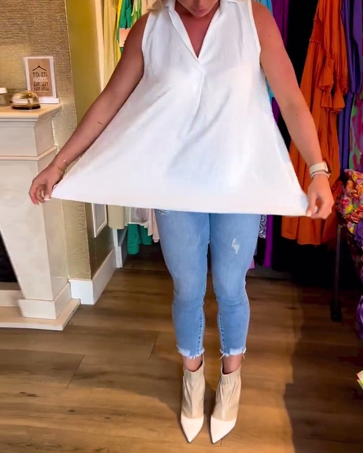 Lily | Top elegante con ruches eleganti