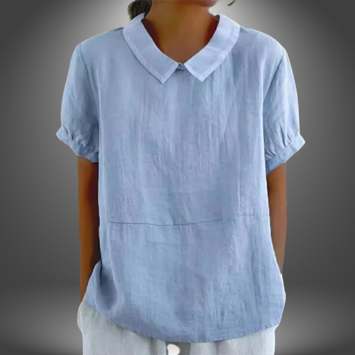 Simonetta | Blusa Con Colletto Fatta a Mano