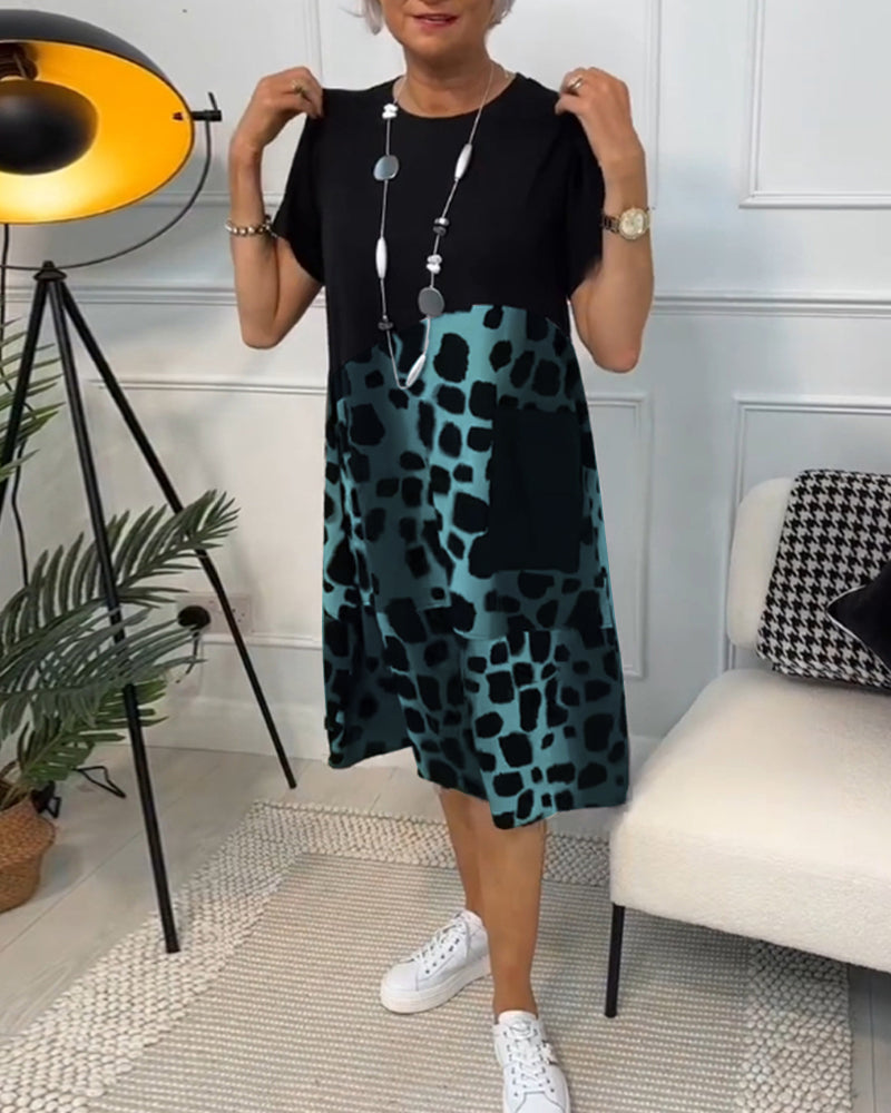 Tessa | Abito casual artigianale con scollatura rotonda