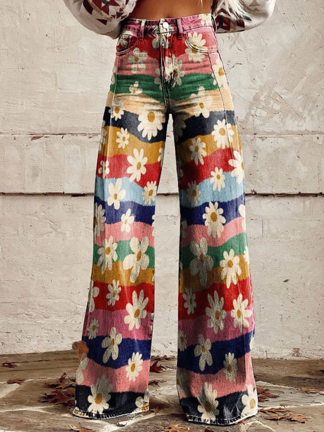 Elaina | Pantaloni floreali eleganti e confortevoli