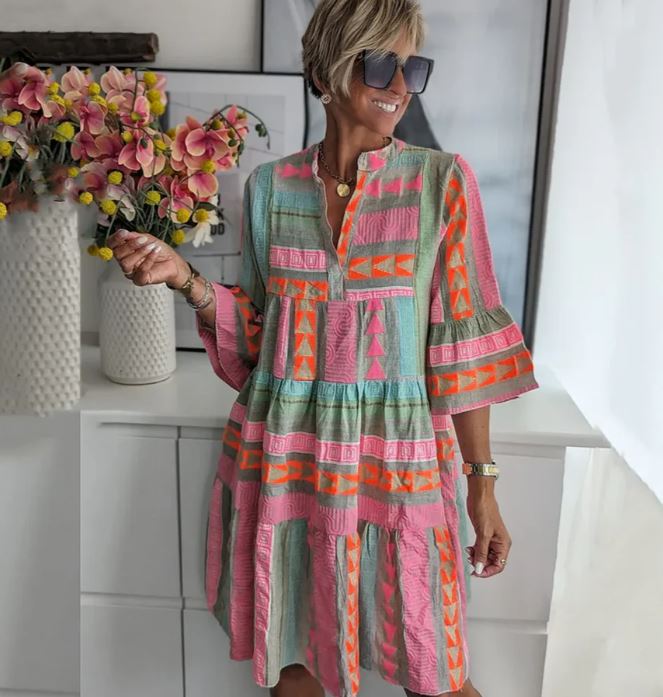 Lila | Vestito organico floreale