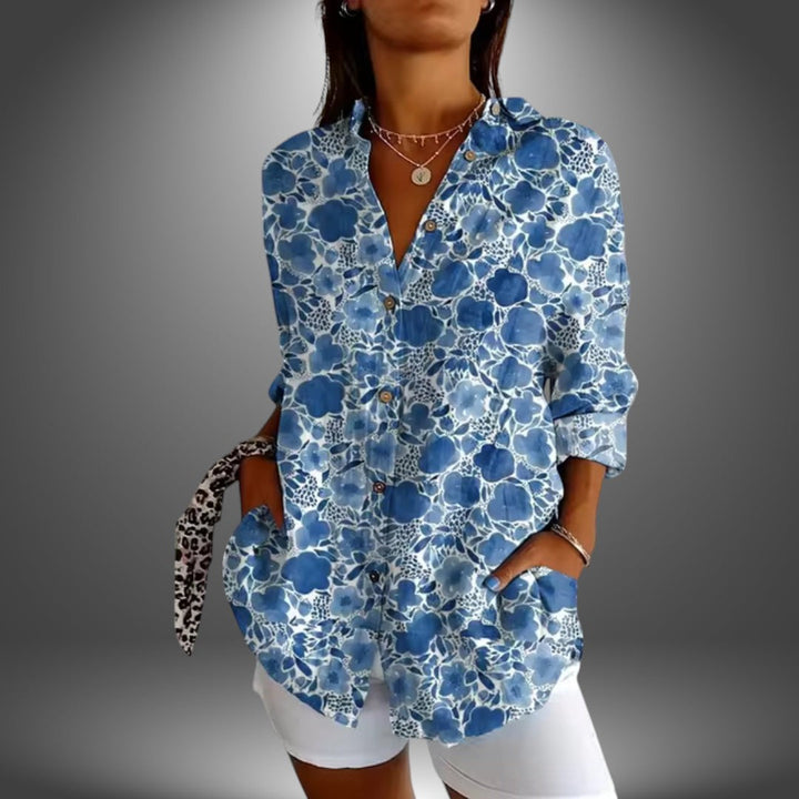 Sofia | Blusa Artigianale da Donna in Lino