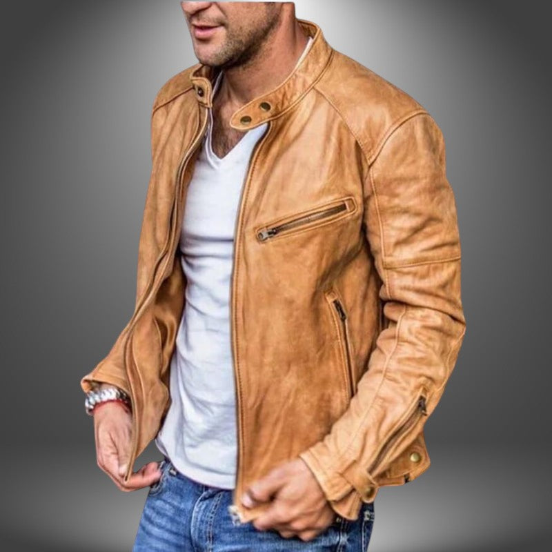 Dieter | Giacca in Pelle Artigianale da Uomo