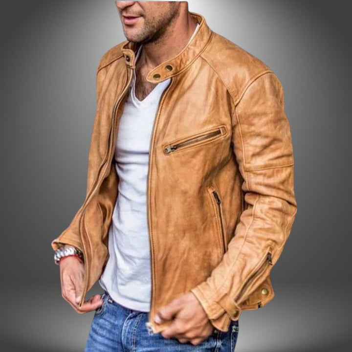 Dieter | Giacca in Pelle Artigianale da Uomo