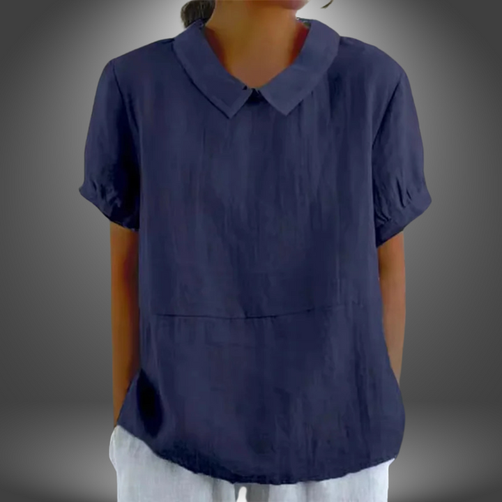 Simonetta | Blusa Con Colletto Fatta a Mano