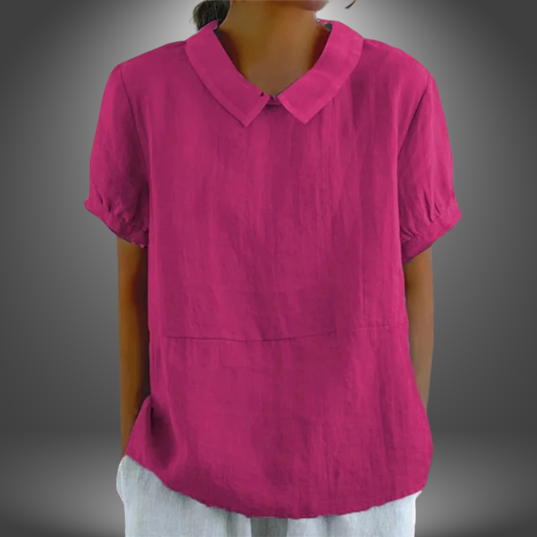 Simonetta | Blusa Con Colletto Fatta a Mano