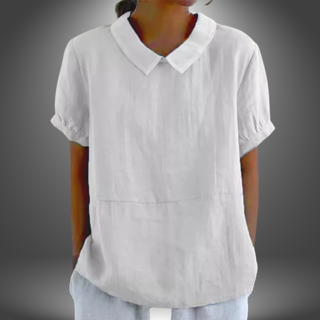 Simonetta | Blusa Con Colletto Fatta a Mano