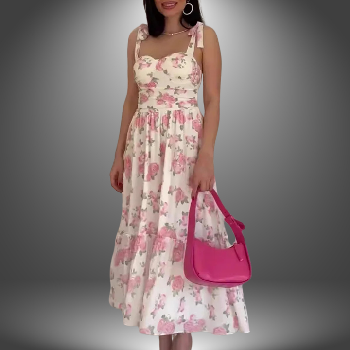 Emilia | Abito Estivo Premium con Motivo Floreale