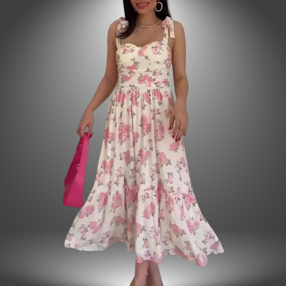 Emilia | Abito Estivo Premium con Motivo Floreale