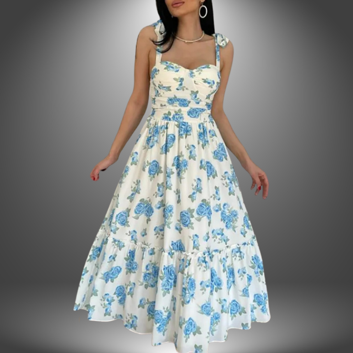 Emilia | Abito Estivo Premium con Motivo Floreale