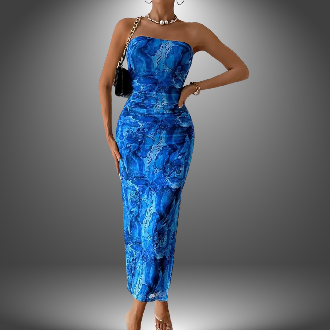 Clara | Abito Elegante Artigianale con Spacco