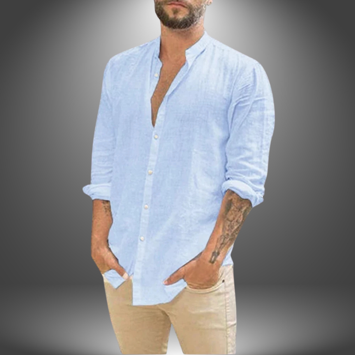 Joshua | Camicia In Lino e Cotone Artigianale