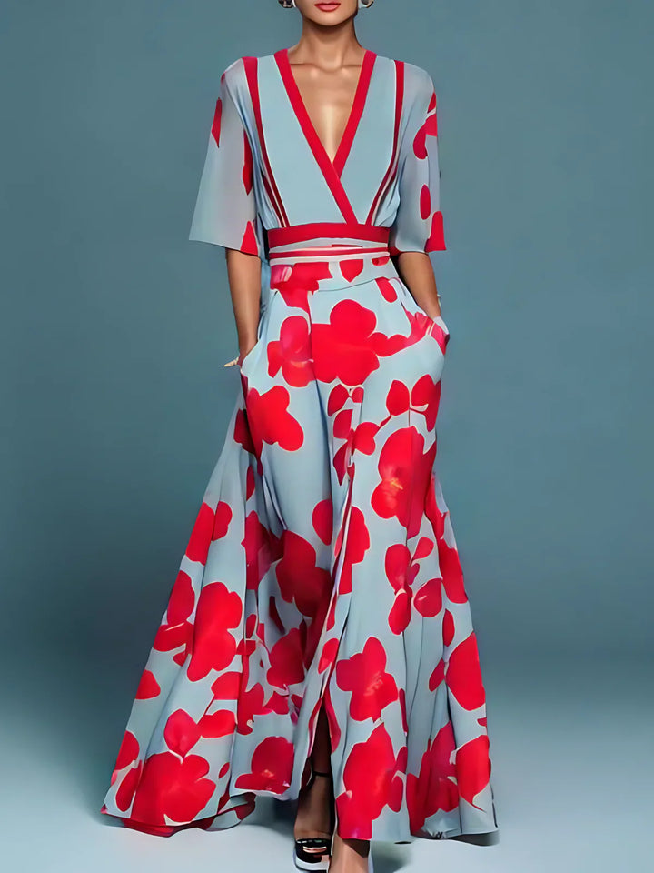 Laure | Abito Elegante Floreale
