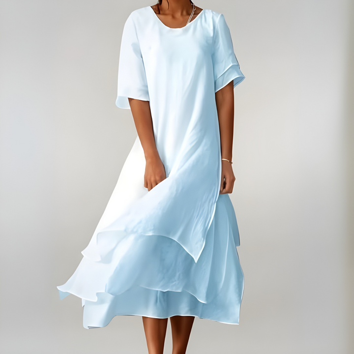Agnese | Abito lungo in cotone leggero ed elegante