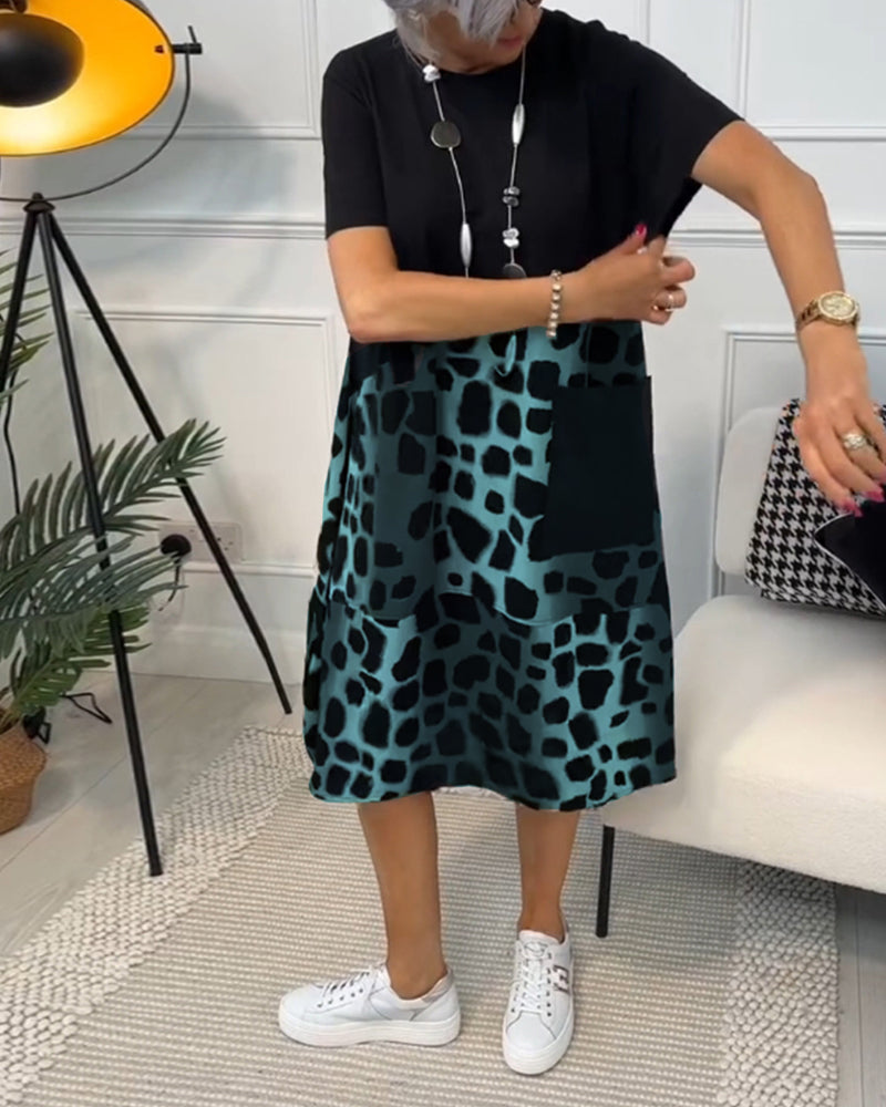 Tessa | Abito casual artigianale con scollatura rotonda