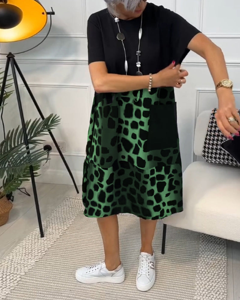 Tessa | Abito casual artigianale con scollatura rotonda