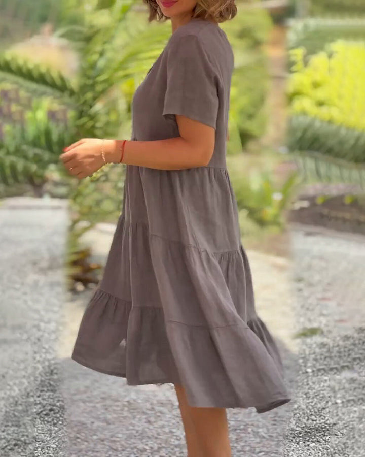 Elodie | Abito in lino di cotone premium per un comfort senza pari