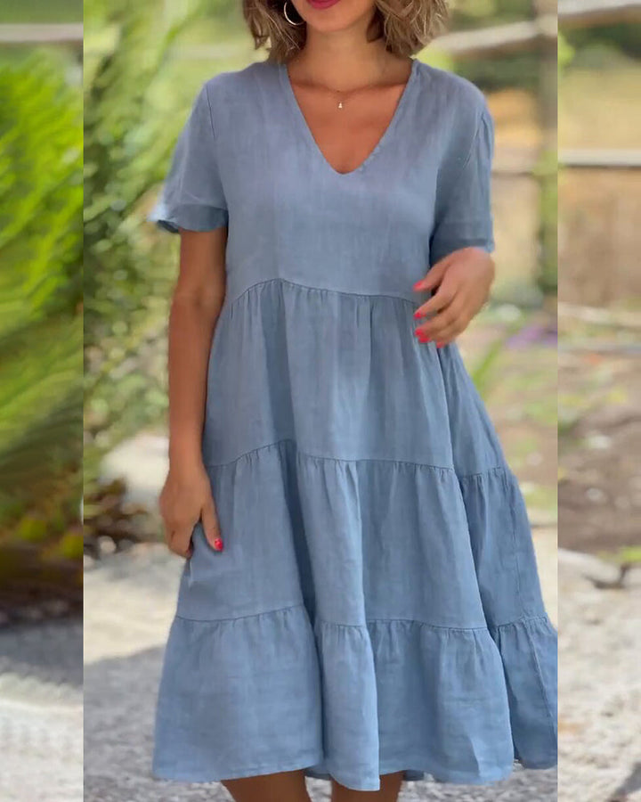 Elodie | Abito in lino di cotone premium per un comfort senza pari