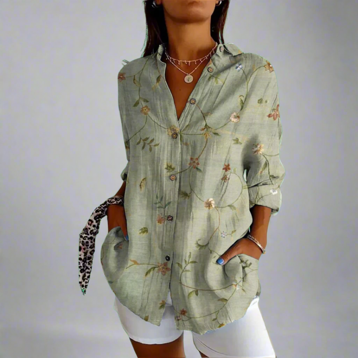 Delia | Blusa Premium con Dettagli Artistici