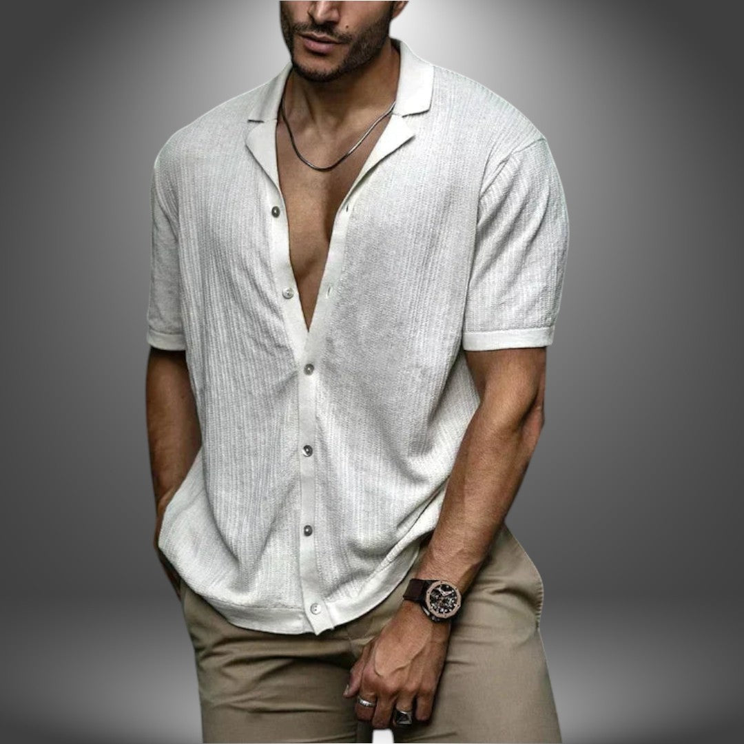 Lorenzo | Camicia Artigianale in Lino da Uomo