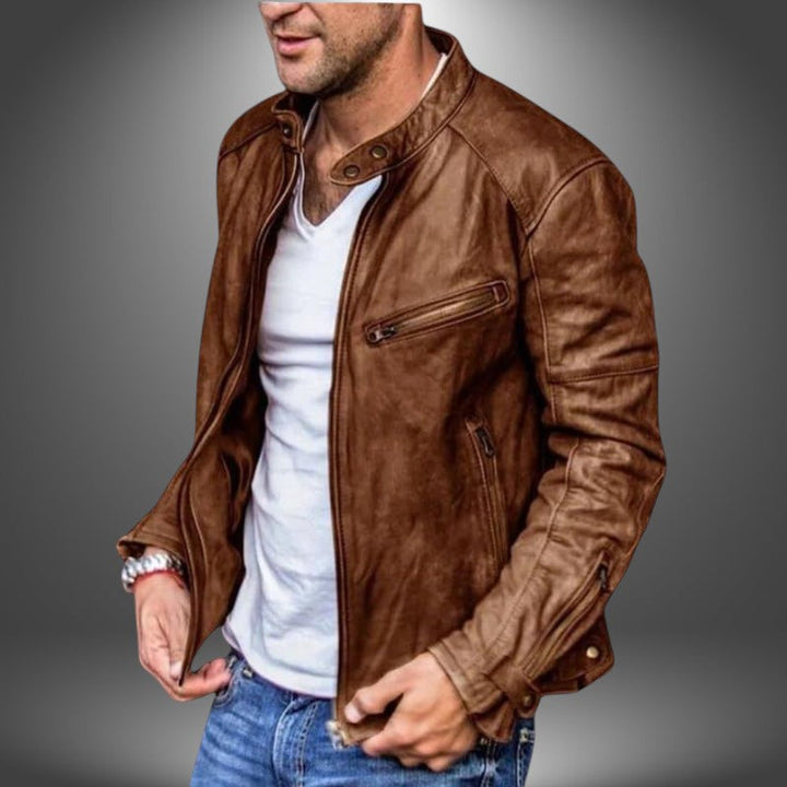 Dieter | Giacca in Pelle Artigianale da Uomo