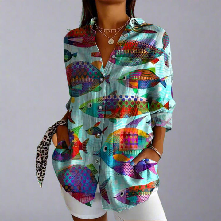 Delia | Blusa Premium con Dettagli Artistici
