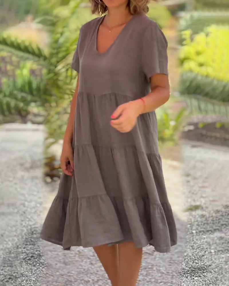 Elodie | Abito in lino di cotone premium per un comfort senza pari