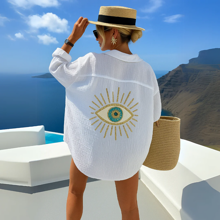 Celeste | Camicia in lino