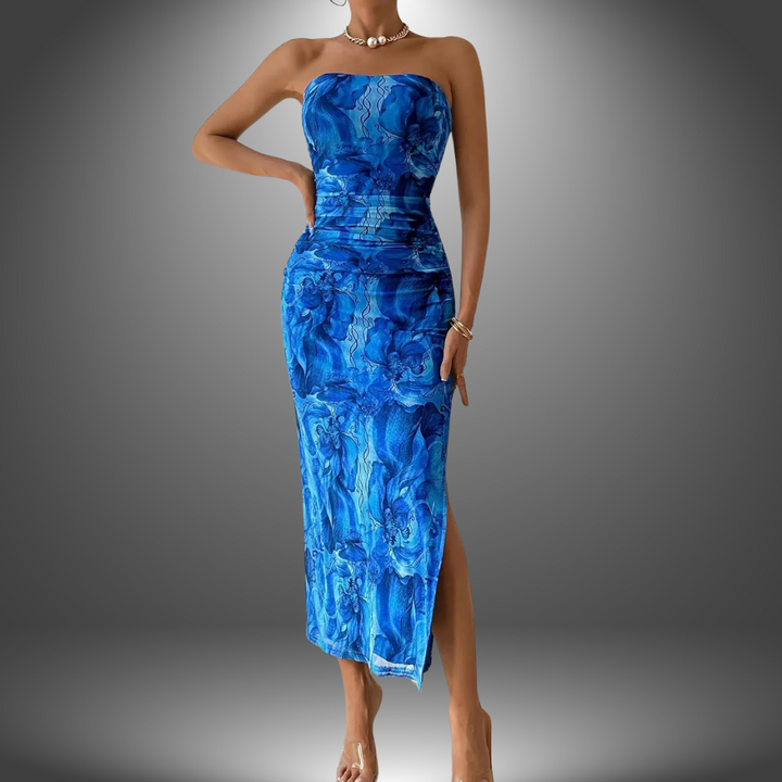 Clara | Abito Elegante Artigianale con Spacco