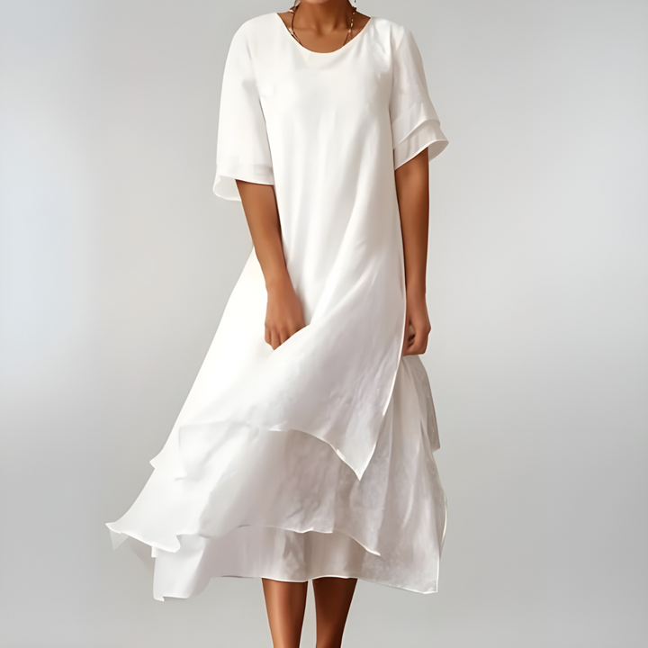 Agnese | Abito lungo in cotone leggero ed elegante