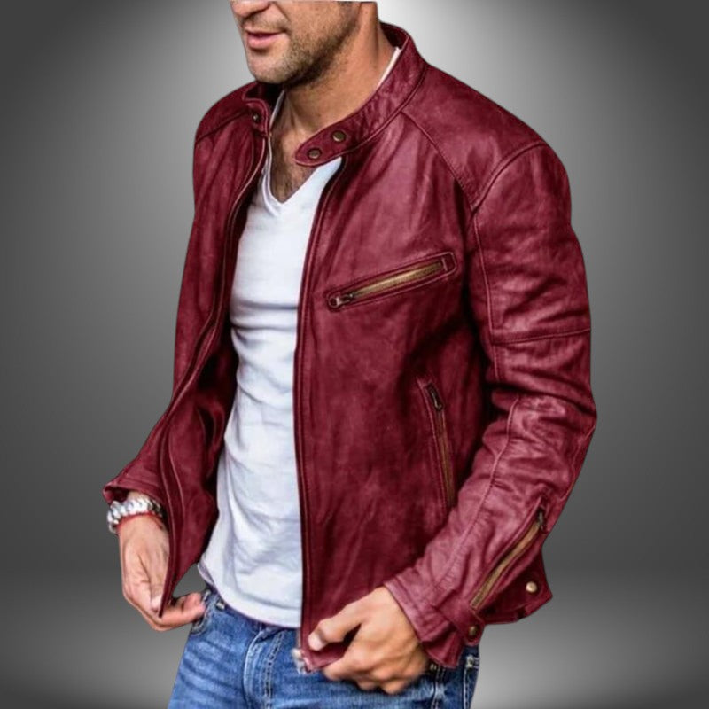 Dieter | Giacca in Pelle Artigianale da Uomo