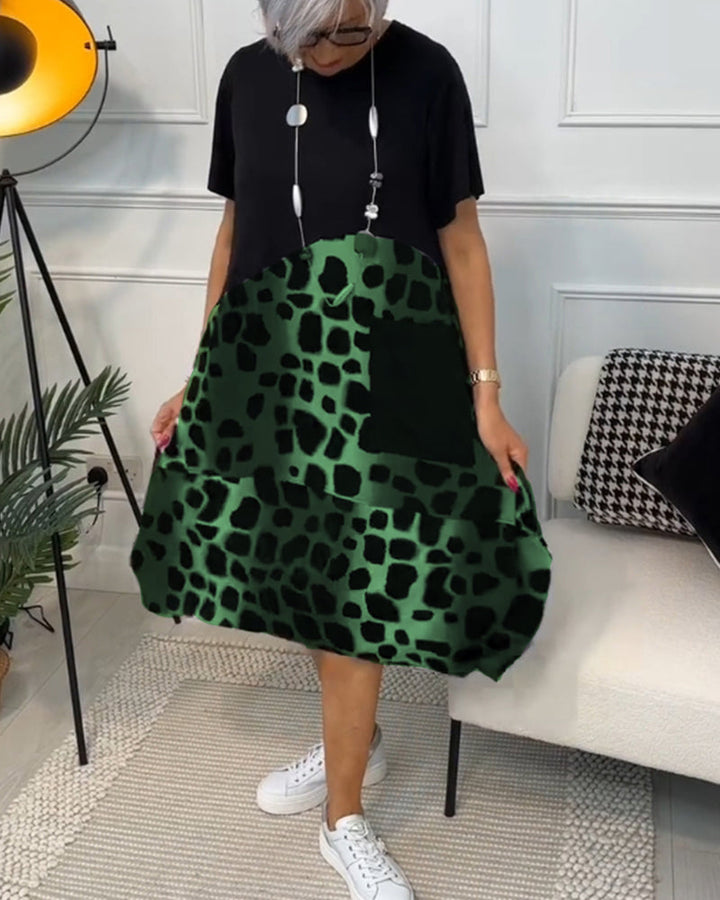 Tessa | Abito casual artigianale con scollatura rotonda