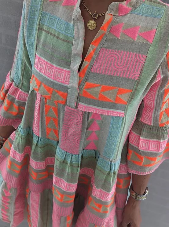 Lila | Vestito organico floreale