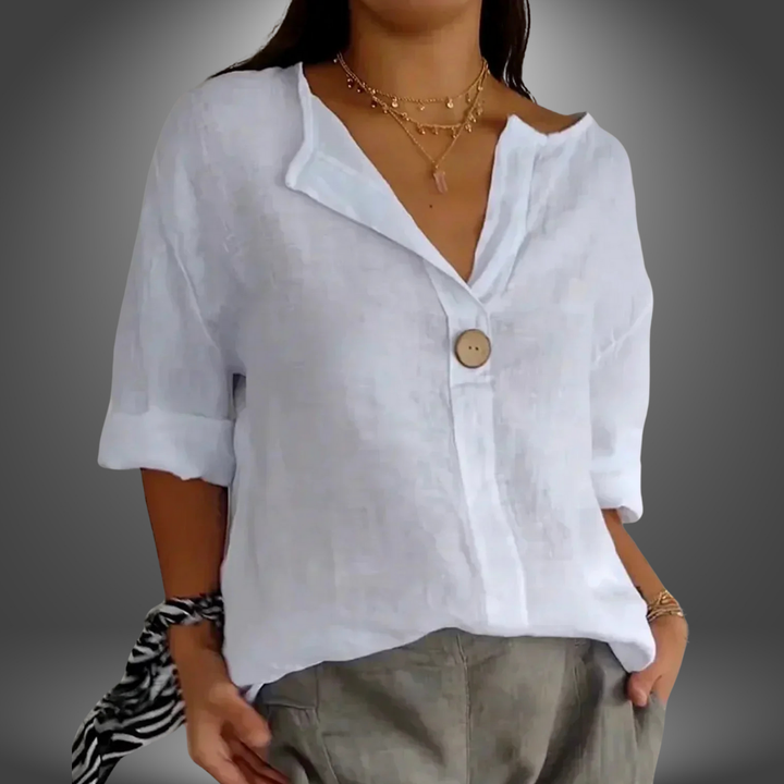 Jessa | Camicia  Premium con Scollatura a V