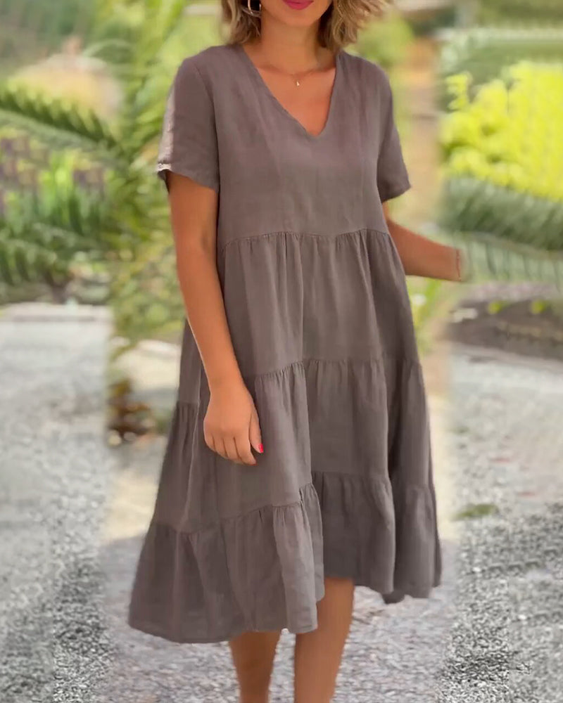 Elodie | Abito in lino di cotone premium per un comfort senza pari