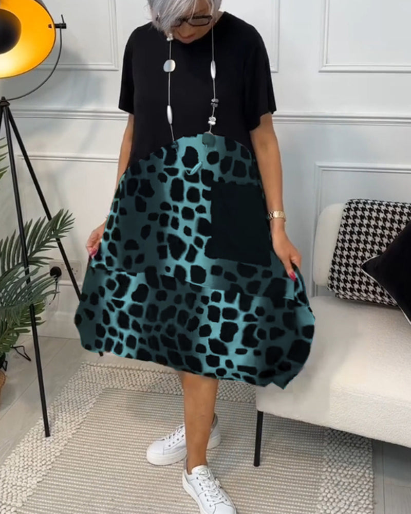 Tessa | Abito casual artigianale con scollatura rotonda