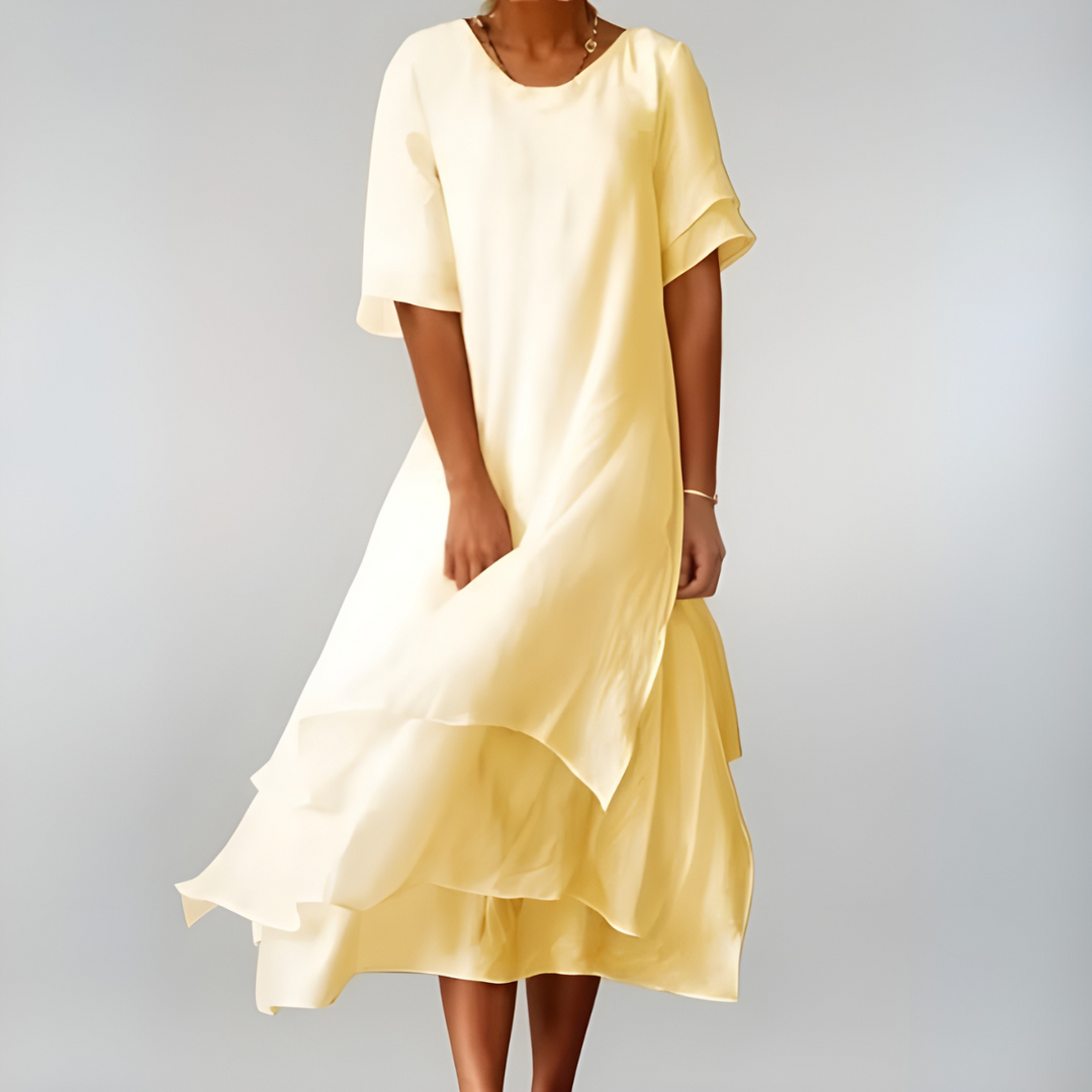 Agnese | Abito lungo in cotone leggero ed elegante