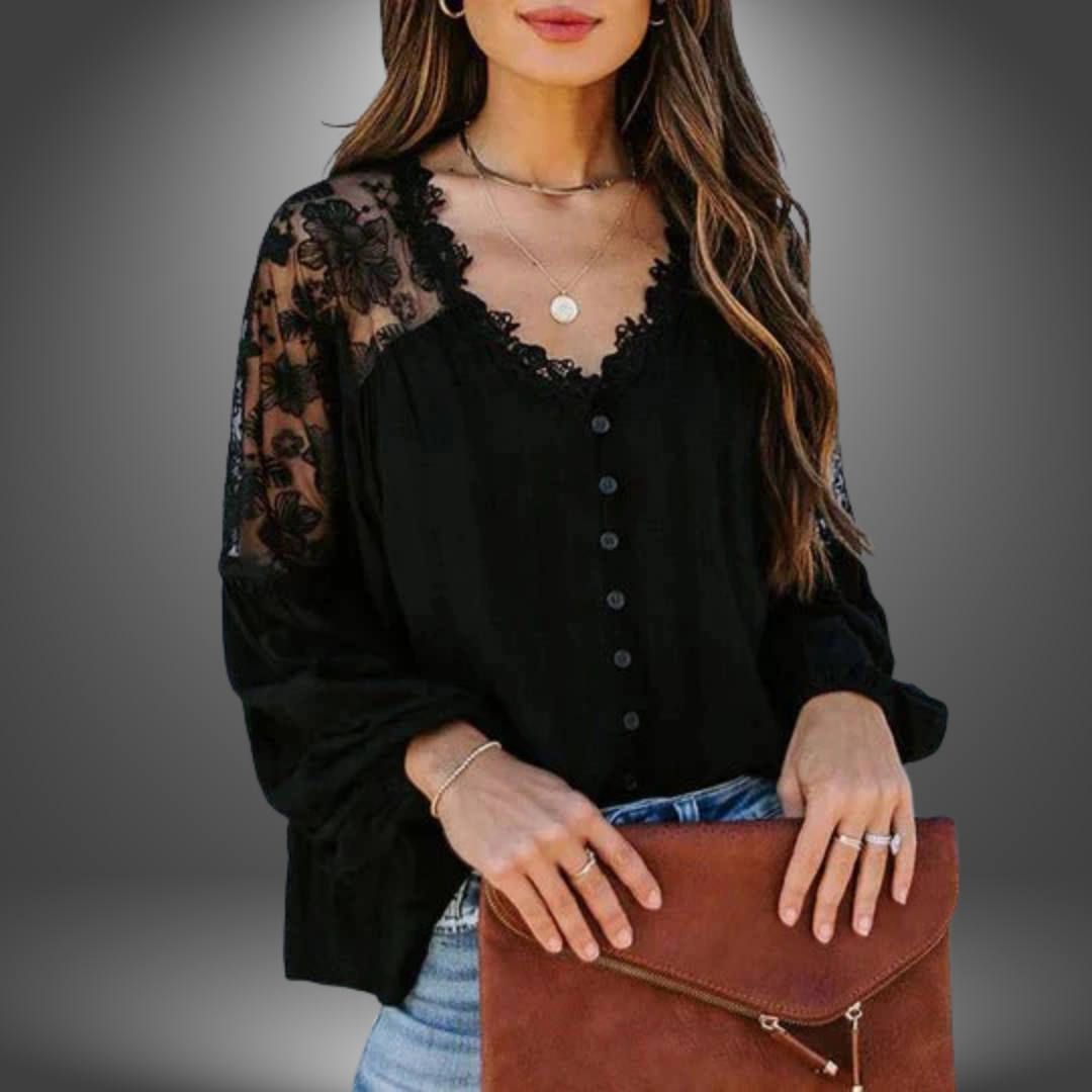 Sara | Blusa in pizzo floreale