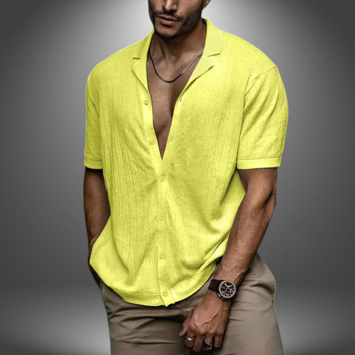 Lorenzo | Camicia Artigianale in Lino da Uomo