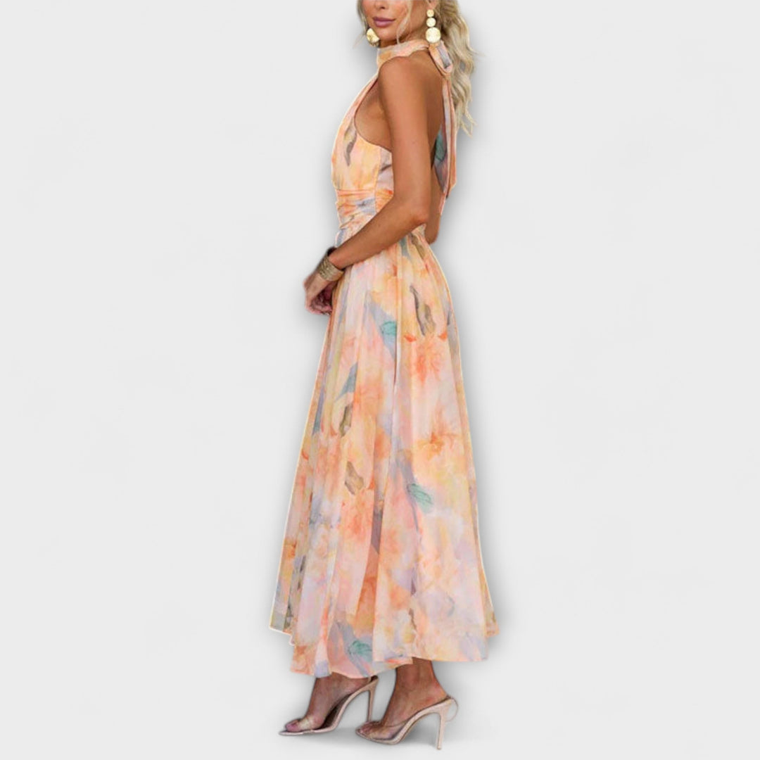 Cristal | Vestito Premium con Stampa Acquerello