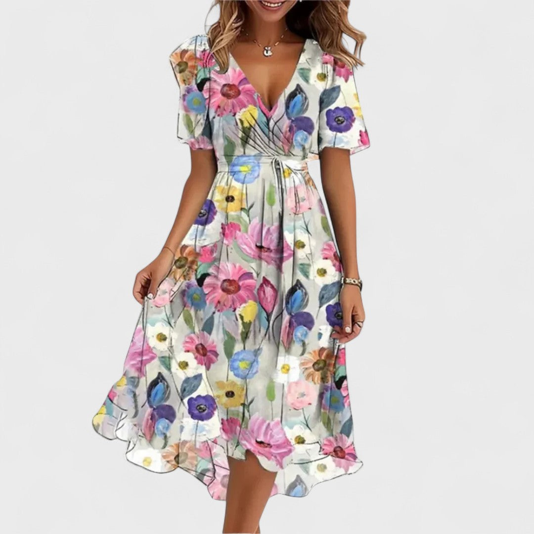 Chiara | Abito Lungo Premium Floreale